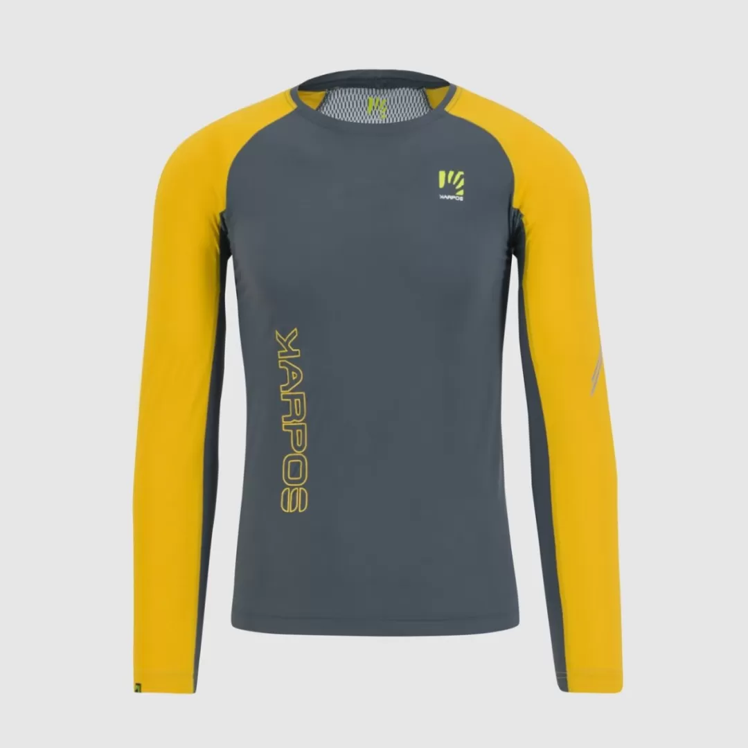 Karpos Trail Running | T-Shirts | LAVAREDO JERSEY LS DARK SLATE/LEMON CURRY